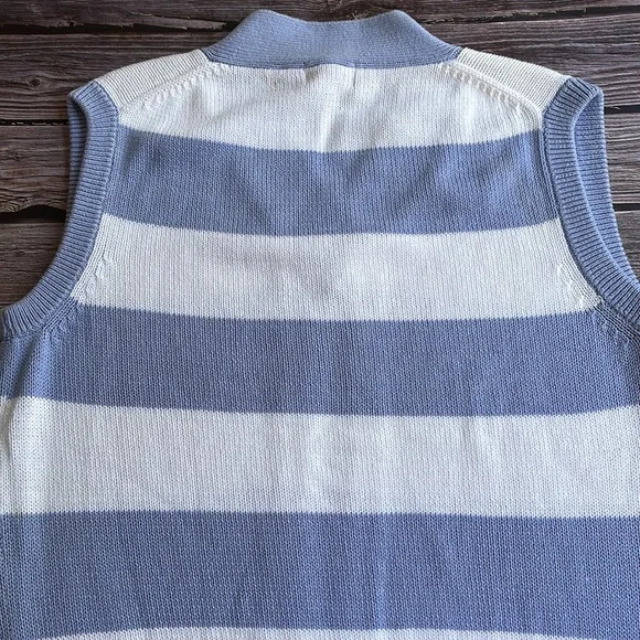 VINTAGE | IZOD preppy striped sweater vest - Picture 8 of 10